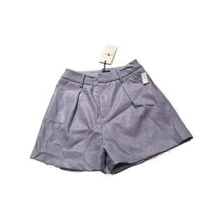 7 For All Mankind Pleated Faux Leather Shorts - NWT